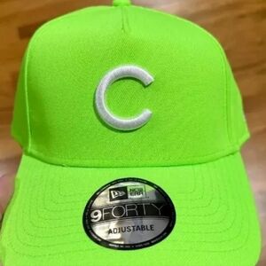 Chicago Cubs New Era 9Forty Adjustable Neon Baseball Hat Cap